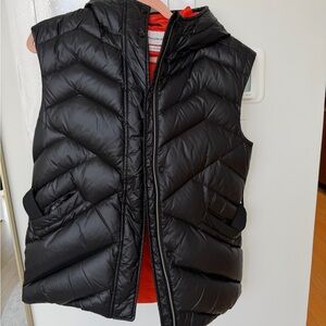 Black Quilted Kids Vest